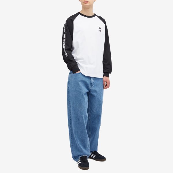 AAPE Now Raglan Long Sleeve T-Shirt