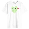 Comme des Garçons Play Red Heart Colour Heart T-Shirt