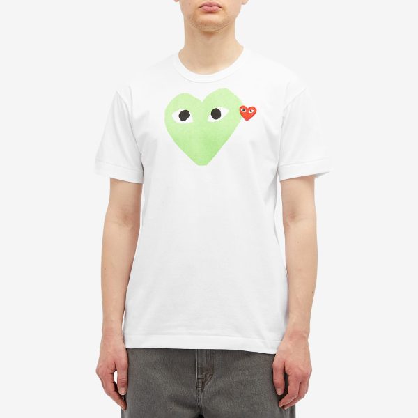 Comme des Garçons Play Red Heart Colour Heart T-Shirt