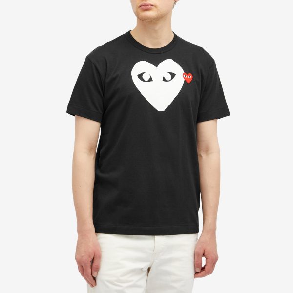 Comme des Garçons Play Double Heart Logo T-Shirt