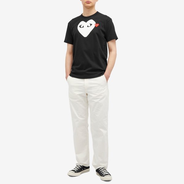 Comme des Garçons Play Double Heart Logo T-Shirt