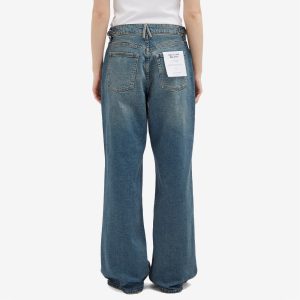 Good American Good Ease Adjustable Tab Baggy Jeans