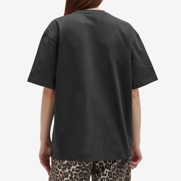 GANNI Heart Drop Shoulder T-Shirt