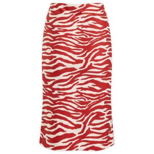 The Attico Zebra Print Mini Skirt