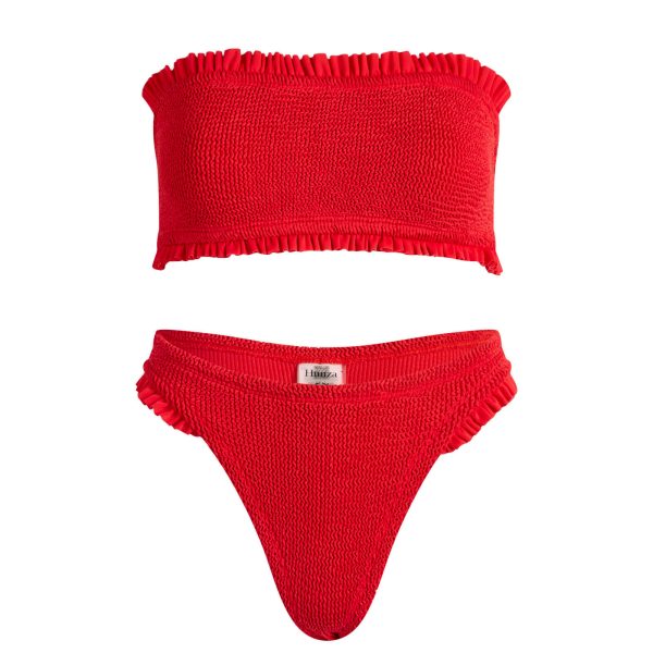 Hunza G Tracey Frill Bandeau Bikini