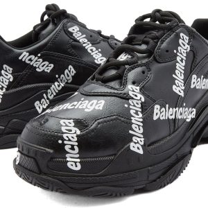 Balenciaga All Over Logo Triple S Sneaker