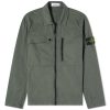 Stone Island Supima Cotton Twill Stretch-TC Zip Shirt Jacket