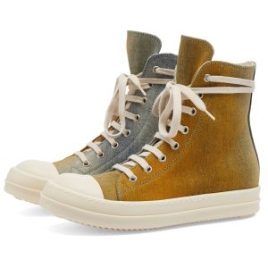 Rick Owens DRKSHDW Gradient Denim High Sneakers