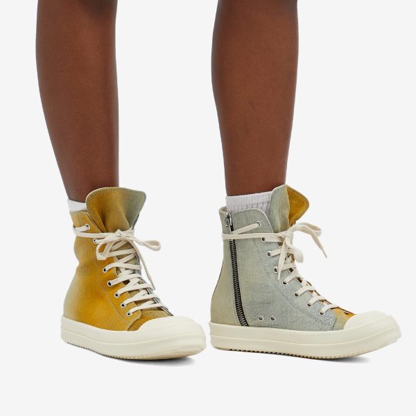 Rick Owens DRKSHDW Gradient Denim High Sneakers