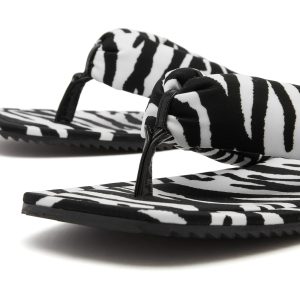 The Attico Zebra Print Sandals