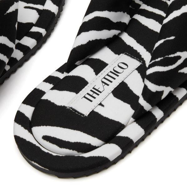 The Attico Zebra Print Sandals