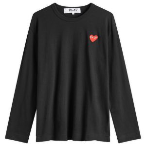 Comme des Garçons Play Long Sleeve Basic Logo T-Shirt