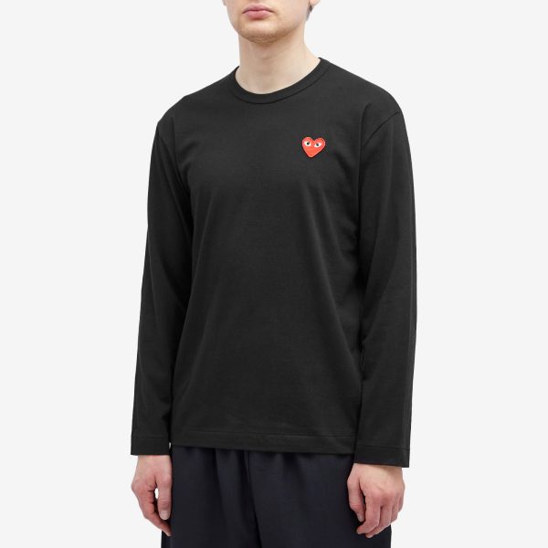 Comme des Garçons Play Long Sleeve Basic Logo T-Shirt