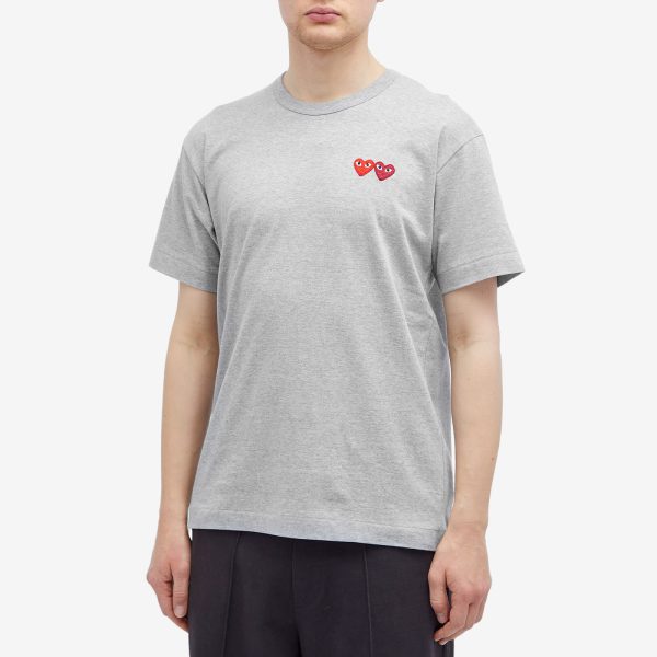 Comme des Garçons Play Double Heart T-Shirt