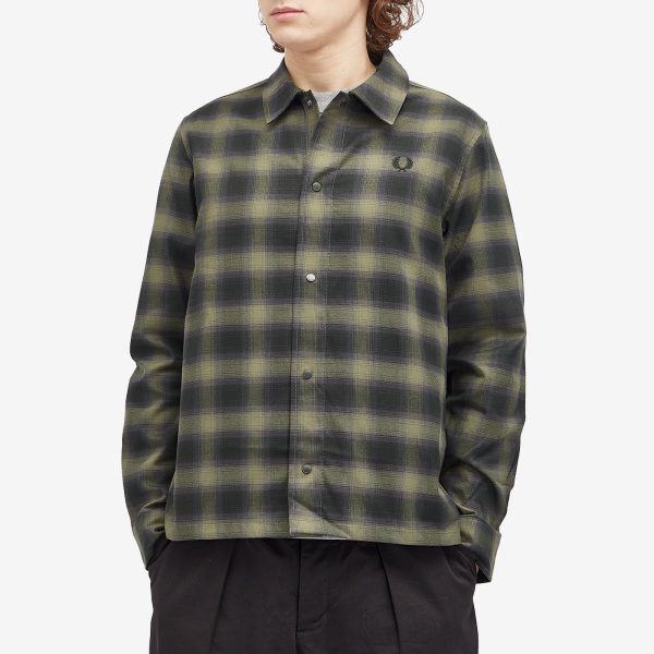 Fred Perry Blurred Tartan Overshirt