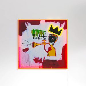 YELLOWPOP Trumpet Painting by Jean Michel Basquiat LED Neon