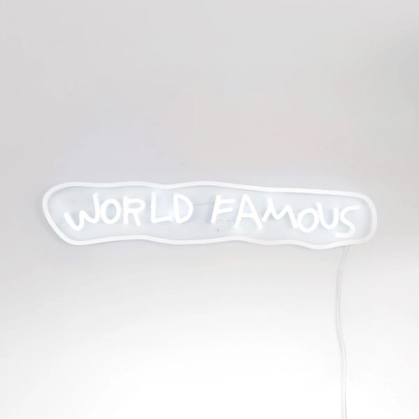 YELLOWPOP World Famous by Jean Michel Basquiat LED Neon Sign