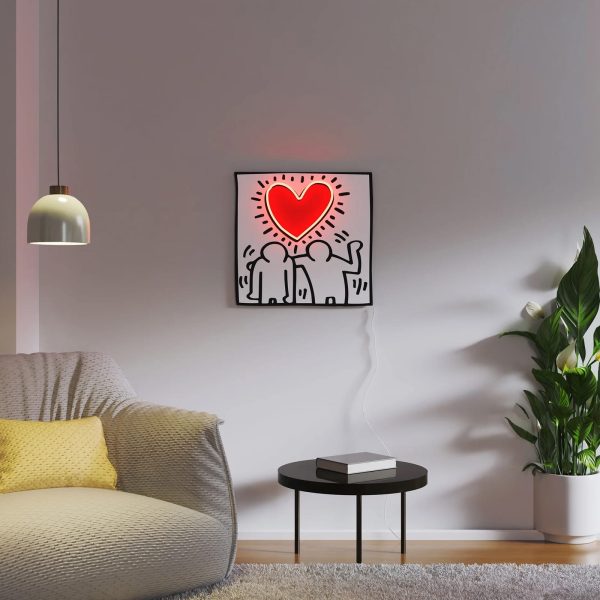 YELLOWPOP Love by Keith Haring LED Neon Sign