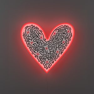 YELLOWPOP Dance Love by Keith Haring LED Neon Sign