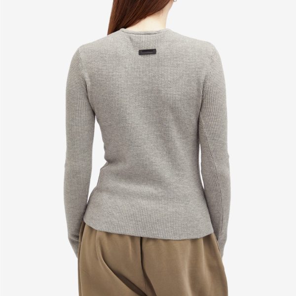 Fear Of God ESSENTIALS Waffle Fitted Long Sleeve Sweater