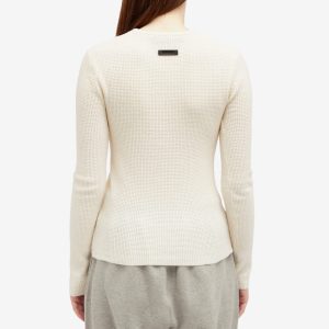 Fear Of God ESSENTIALS Waffle Fitted Long Sleeve Sweater