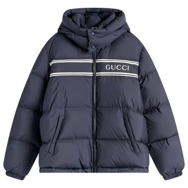 Gucci Logo Hooded Down Jacket