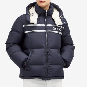 Gucci Logo Hooded Down Jacket