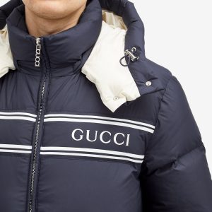 Gucci Logo Hooded Down Jacket