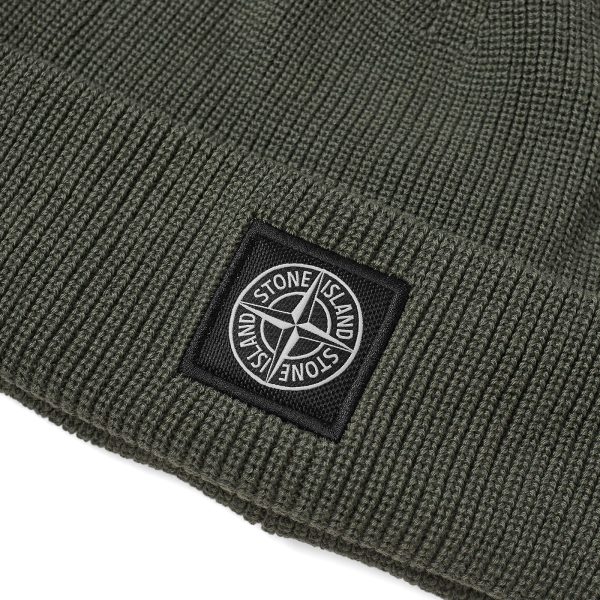 Stone Island Knitted Patch Beanie