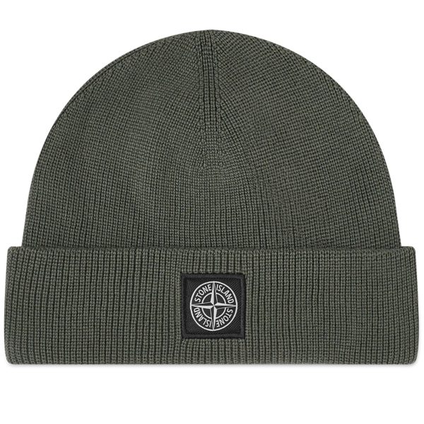 Stone Island Knitted Patch Beanie