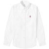 AMI Paris Button Down Logo Oxford Shirt