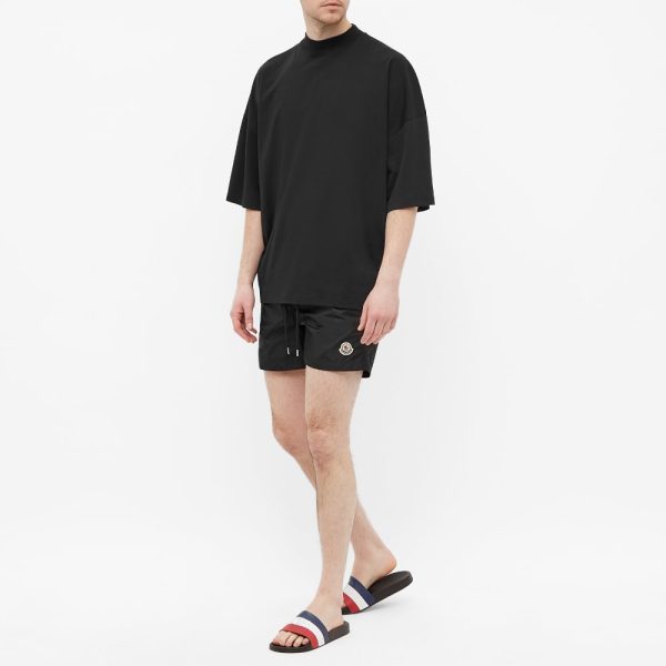 Moncler Logo Zip Pocket Swim Shorts