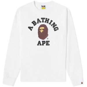 A Bathing Ape Long Sleeve College T-Shirt