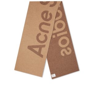 Acne Studios Toronty Logo Contrast Recycled Scarf