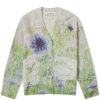 Acne Studios Flower Print Cardigan