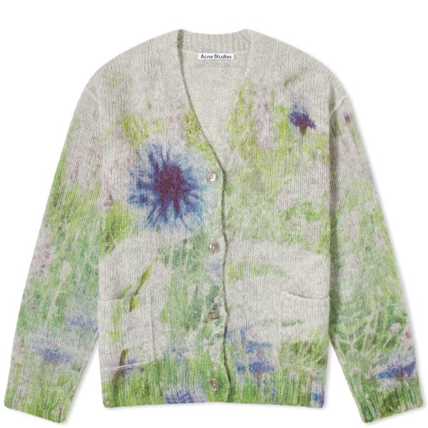 Acne Studios Flower Print Cardigan