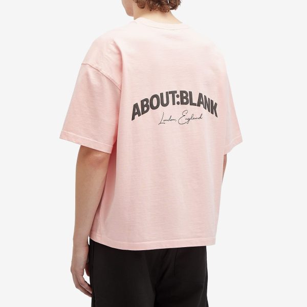 about:blank Arched Logo T-Shirt