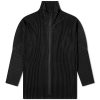 Homme Plissé Issey Miyake Pleated Zip Up Jacket