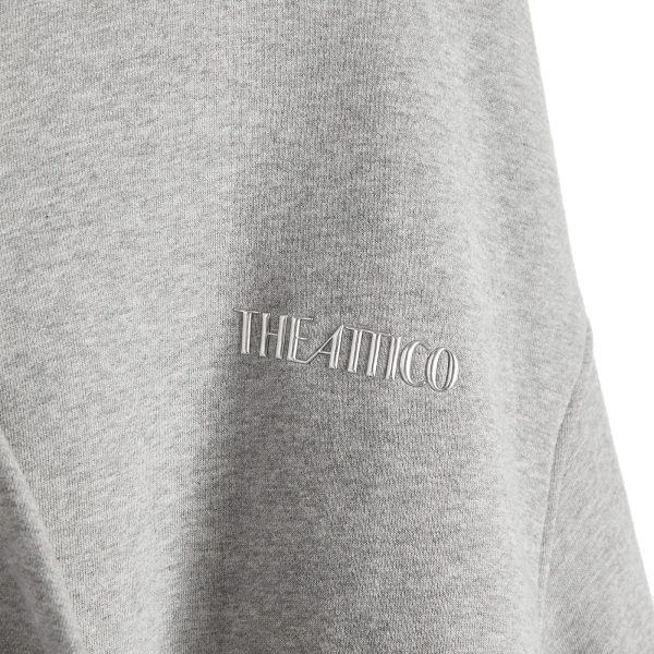 The Attico Zip Front Hooded Sweatshirt