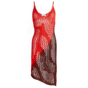 The Attico Crochet Knitted Dress