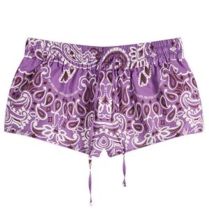 The Attico Bandana Print Shorts