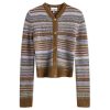 GANNI Soft Wool Stripe Cardigan