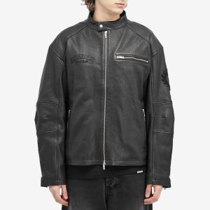 Represent x Belstaff Leather Race Jacket