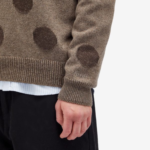 Foret Circle Jacquard Knit Jumper