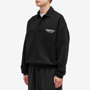 Fear of God ESSENTIALS Core Logo Fleece Polo Sweatshirt