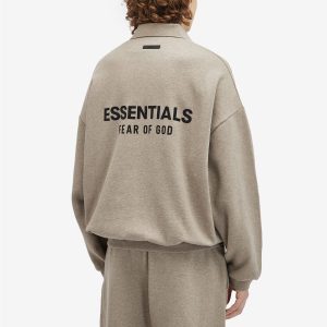 Fear of God ESSENTIALS Core Logo Fleece Polo Sweatshirt