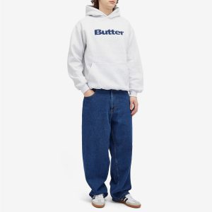 Butter Goods Denim Logo Applique Hoodie