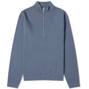 Sunspel Loopback Half Zip Sweater