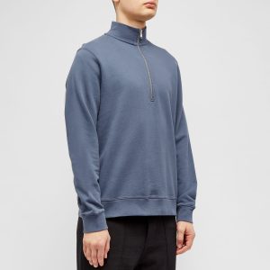 Sunspel Loopback Half Zip Sweater