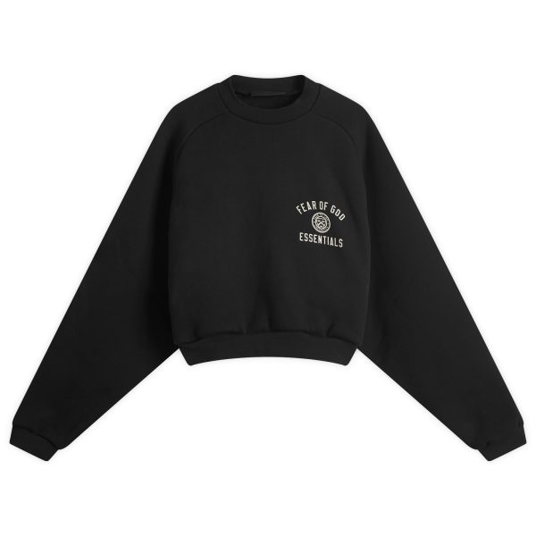 Fear of God ESSENTIALS Fleece Cropped Crew Sweatshirt